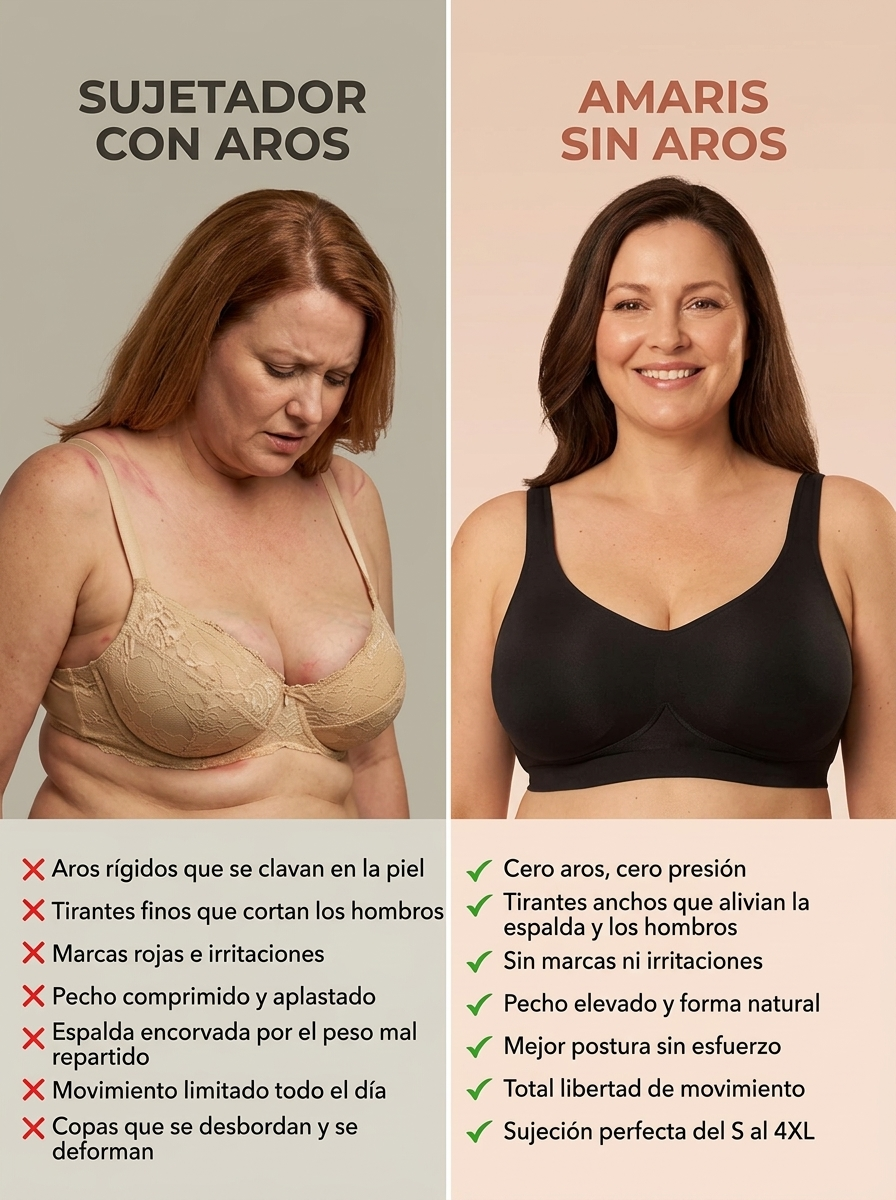 Amaris Confort™ – Sujetador Sin Aros, Comodidad Absoluta